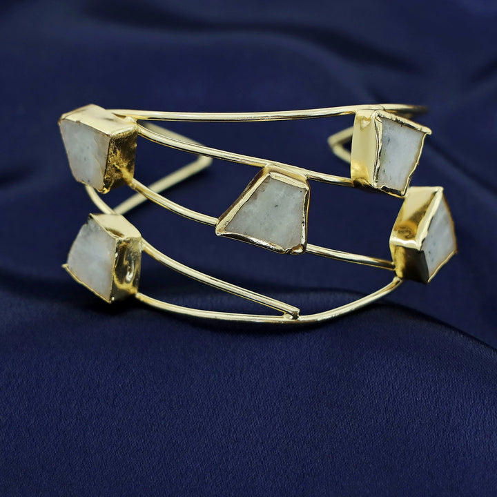 Golden 5 Raw Stone Bangle