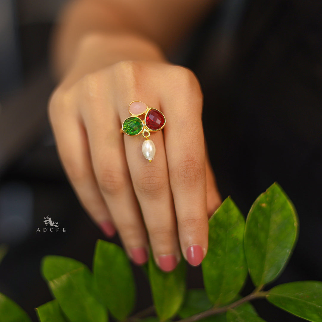 Daksha Glossy Pearl Ring