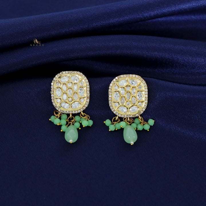 Amrusha Golden Glossy Earring