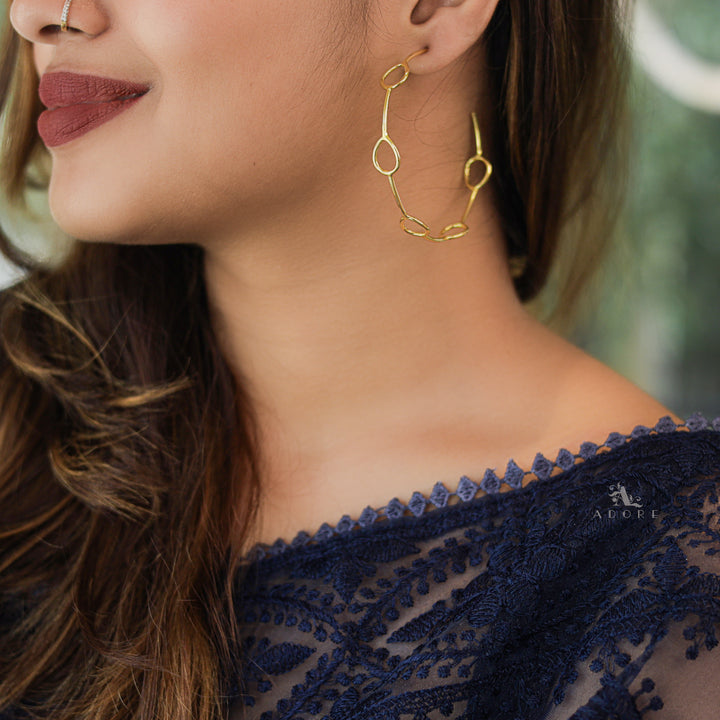 Golden Verna Drop Earring