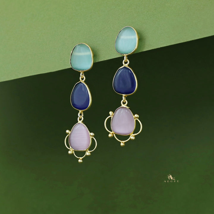 Bella Tri Stone Earring