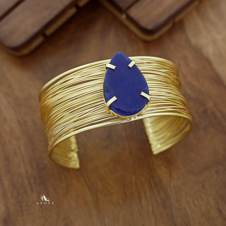 Golden Strand Drop Claw Bangle