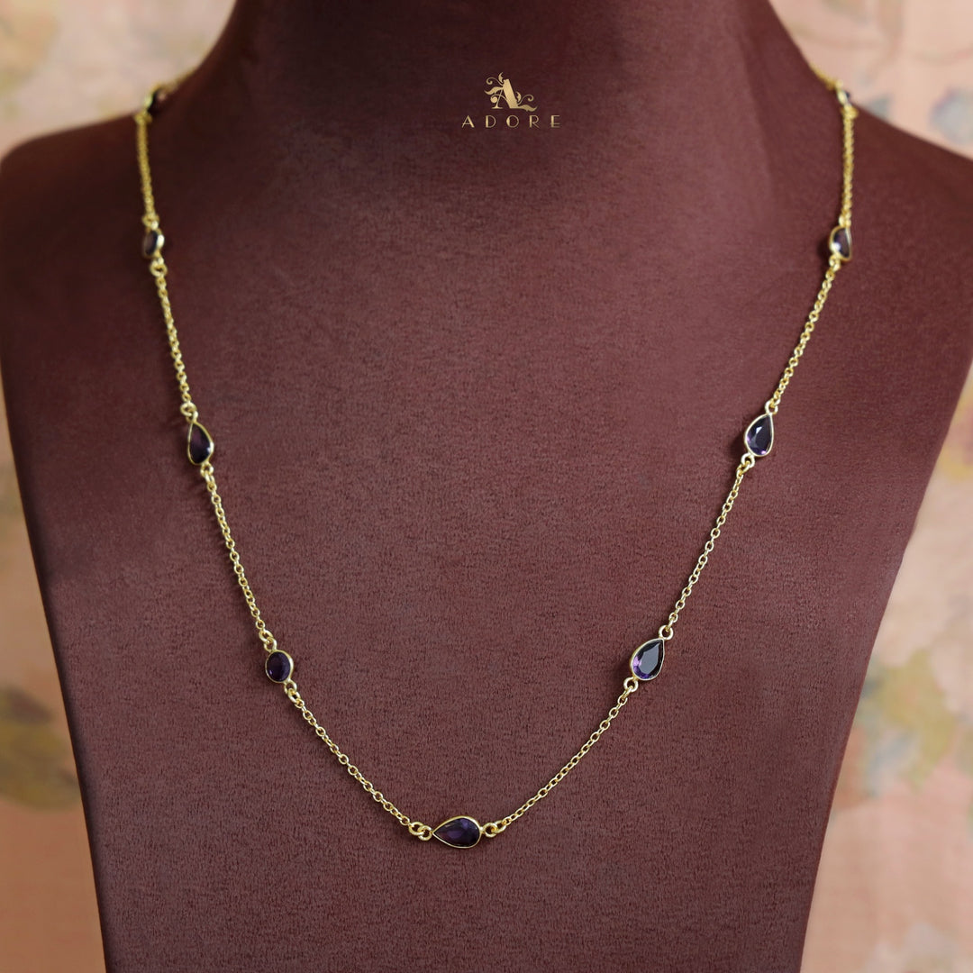 11 Stone Multicolour Long Chain