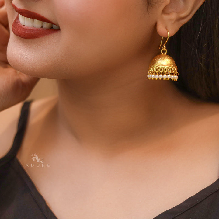 Golden Jhumka Drop