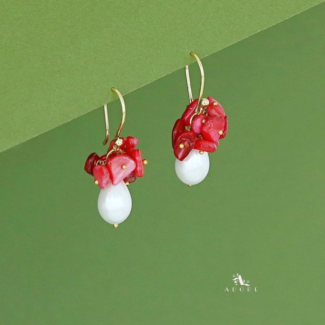 Ahoora Natural Stone Pearl Drop