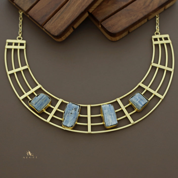 Stuti Golden Tetra Raw Stone Neckpiece