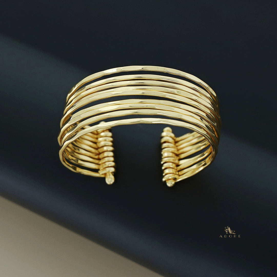 Golden Esty Hammered Layer Bangle