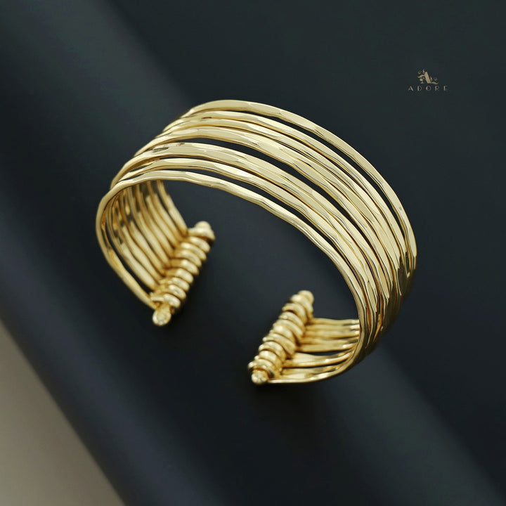 Golden Esty Hammered Layer Bangle