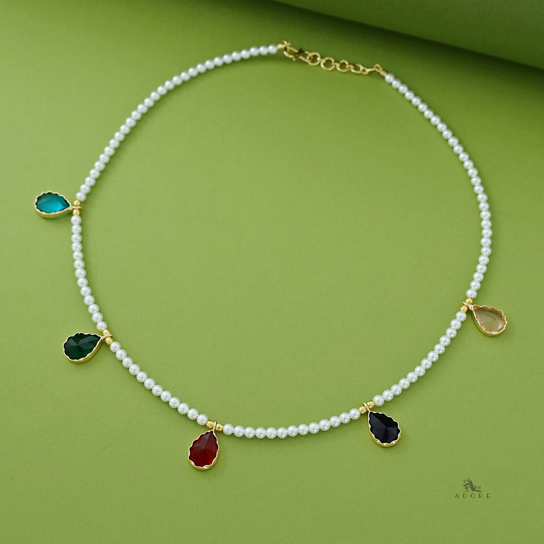 Sandra MultiColour Pearl Neckpiece