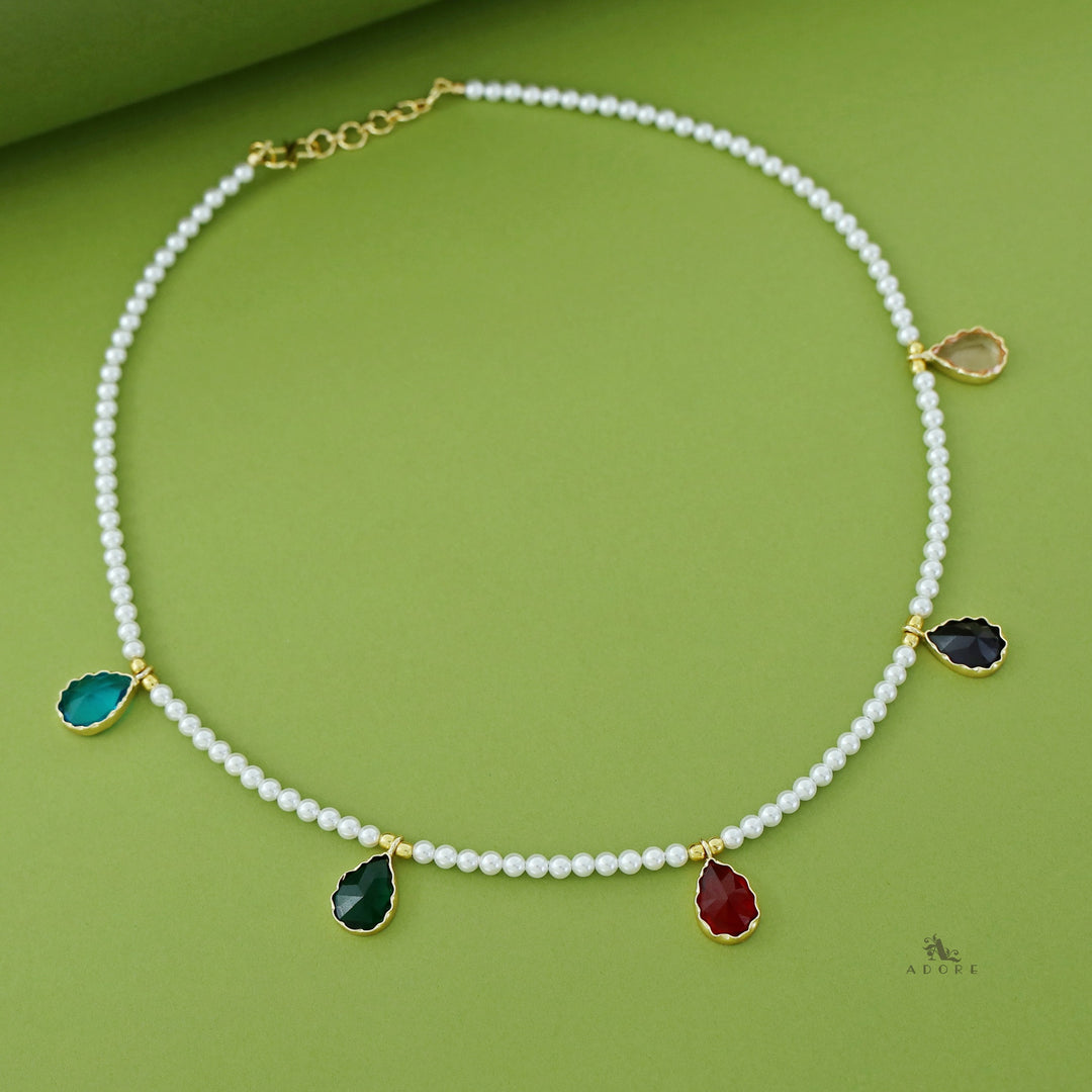 Sandra MultiColour Pearl Neckpiece