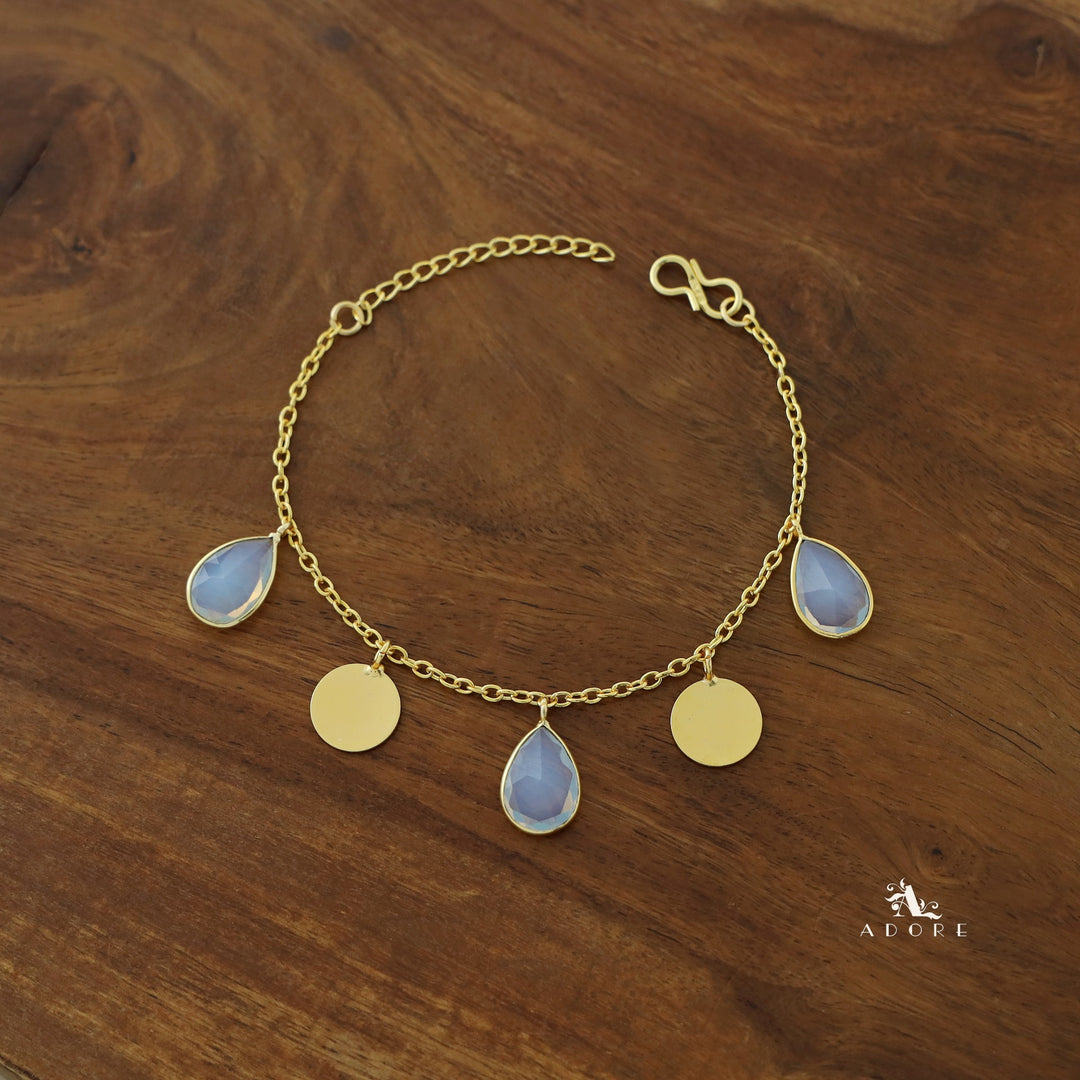 Golden Coin + Glossy Drop Bracelet