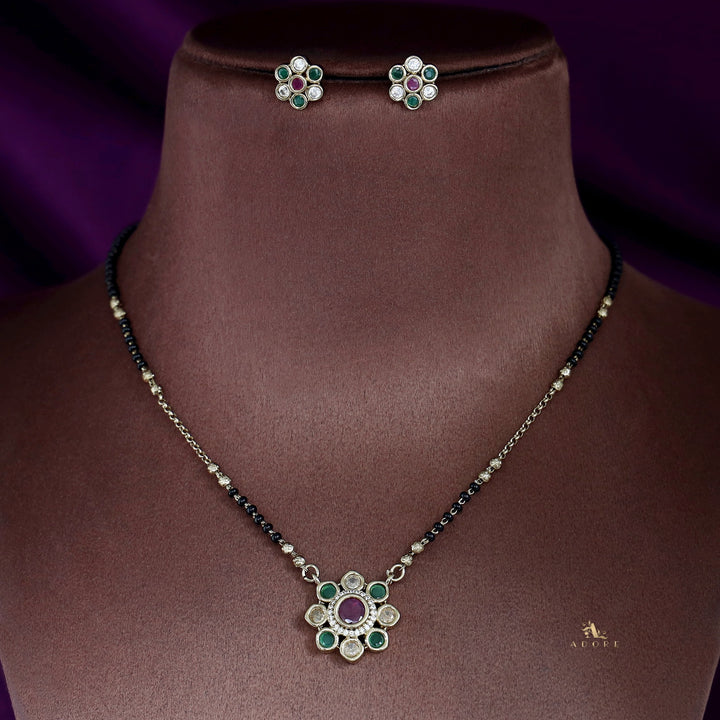 Dahlia Polki Kundan Mangalsutra With Stud