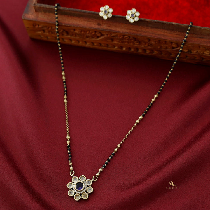 Dahlia Polki Kundan Mangalsutra With Stud