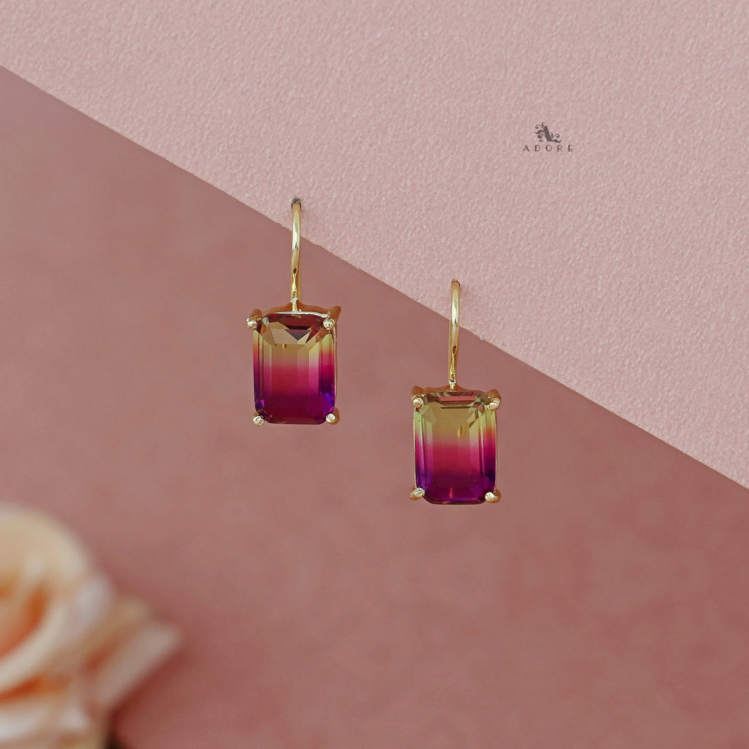 Rectangle Ametrine Glossy Drop