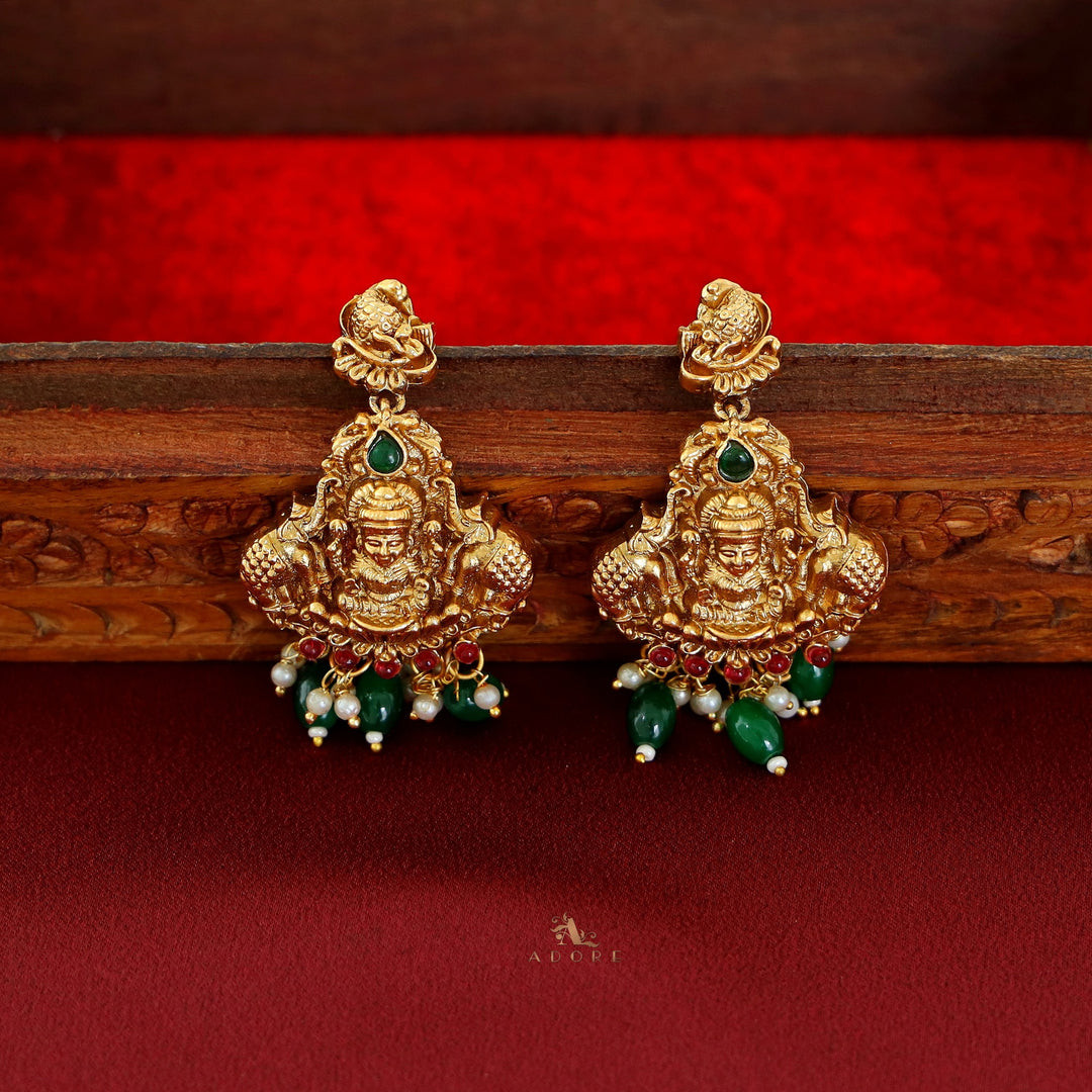 Naivedhi Mayoori Long Haram With Earring