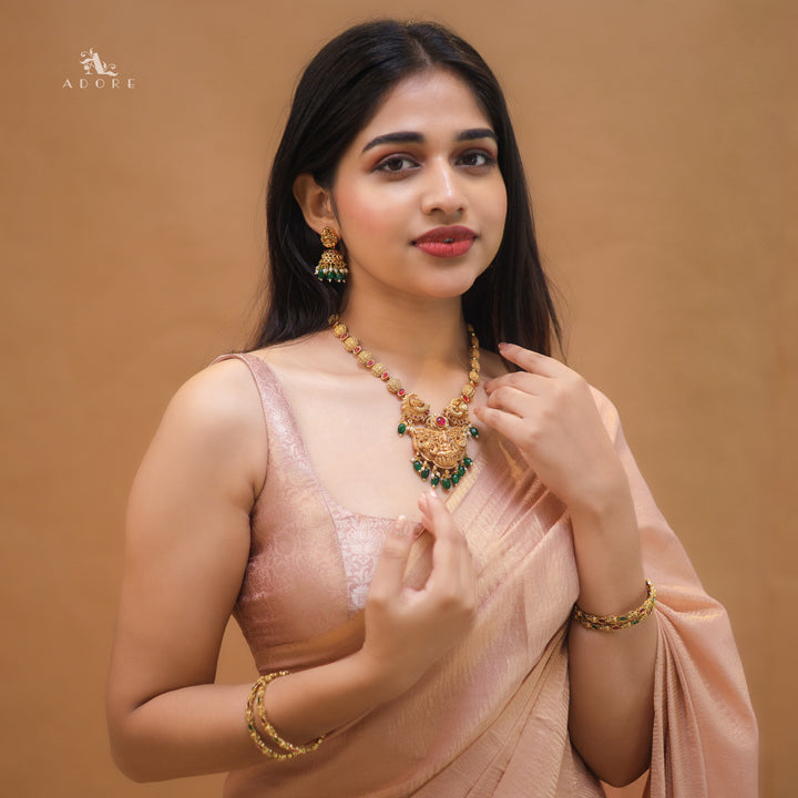 Arshini Lakshmidevi Short Neckpiece With Earring