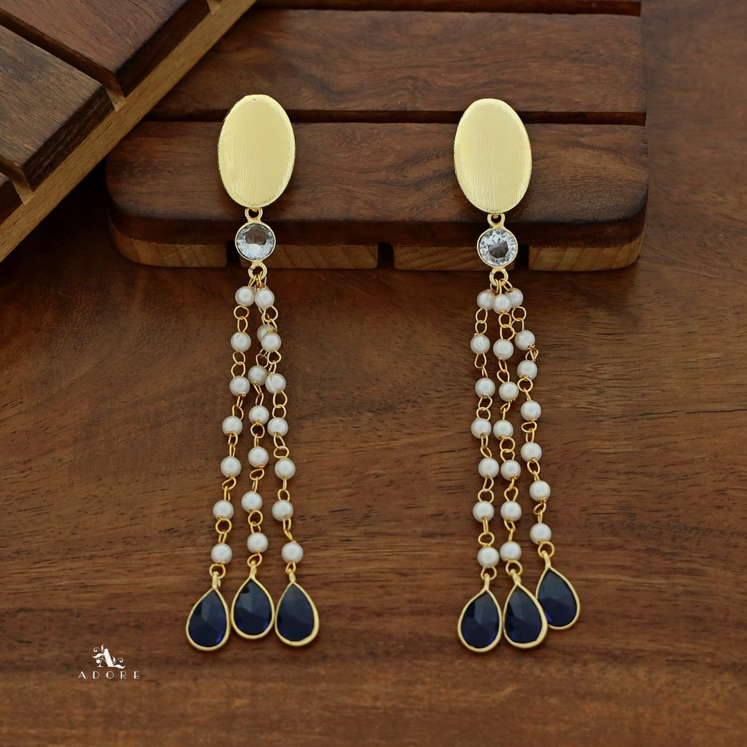 Ellie Pearl Rain Drops Glossy Earring