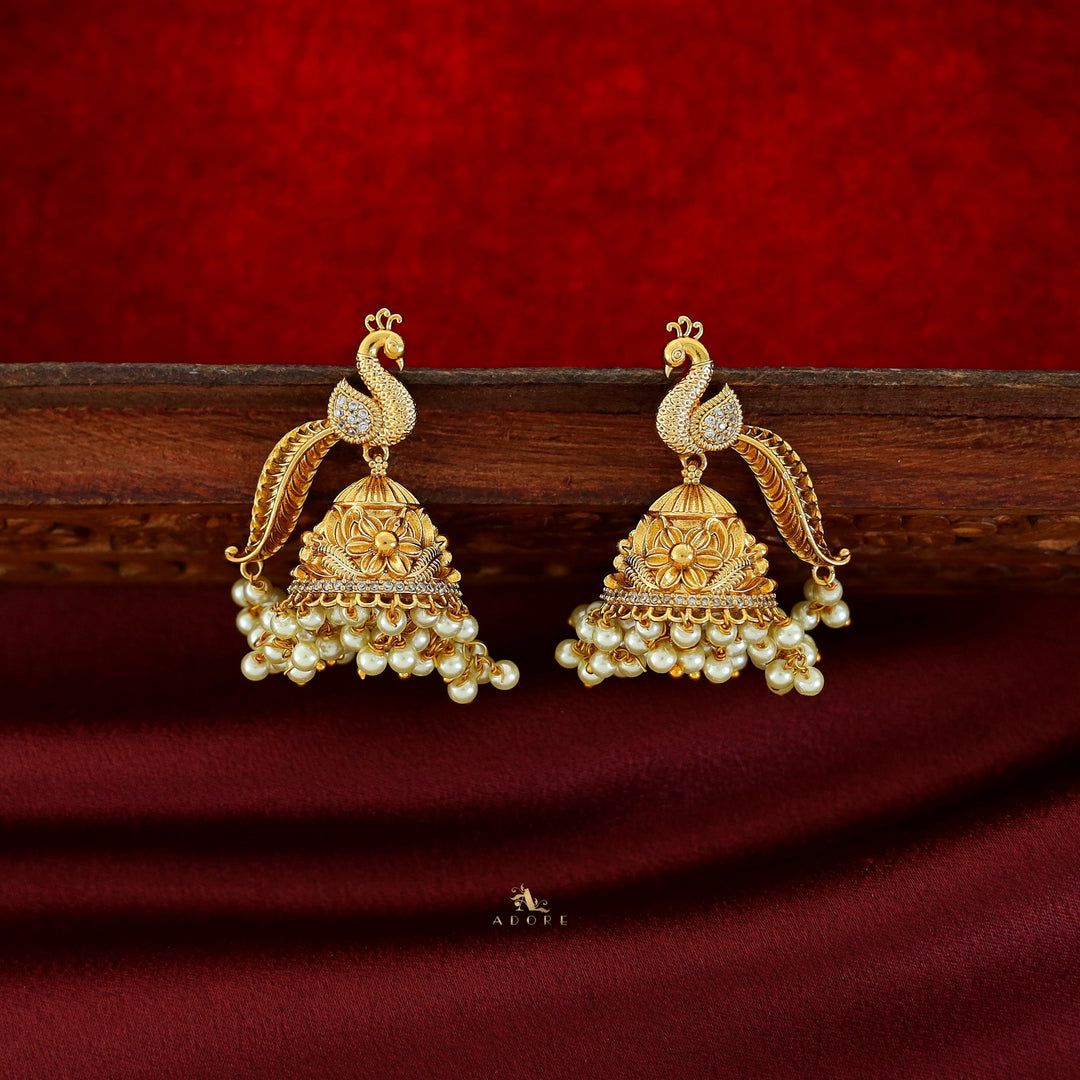 Samaira Mayur Wing Pearl Jhumka