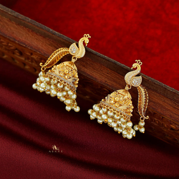 Samaira Mayur Wing Pearl Jhumka