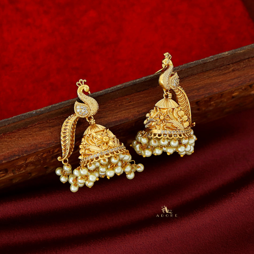 Samaira Mayur Wing Pearl Jhumka