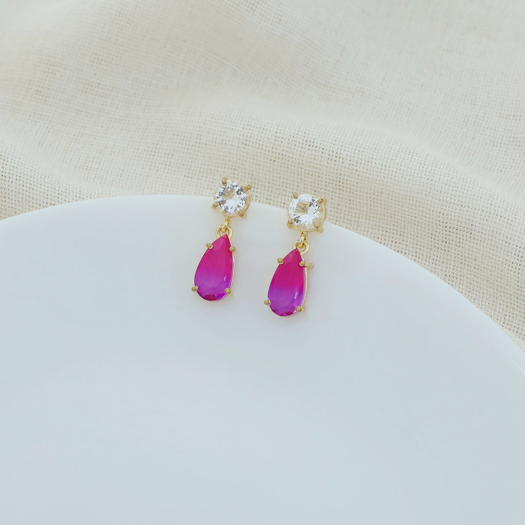 Elowen Ametrine Claw Round Rain Drop Earring