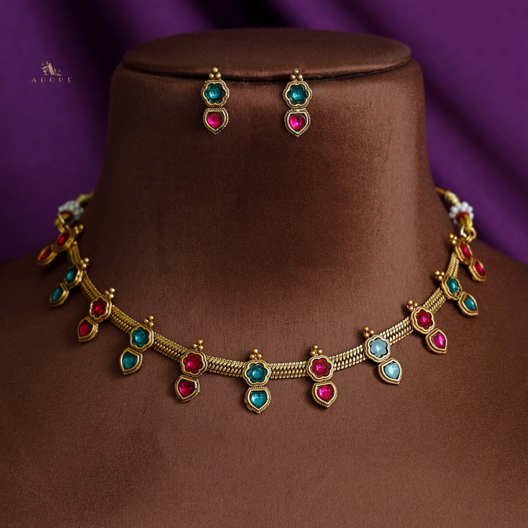 Samrita Yugma Neckpiece with Earring