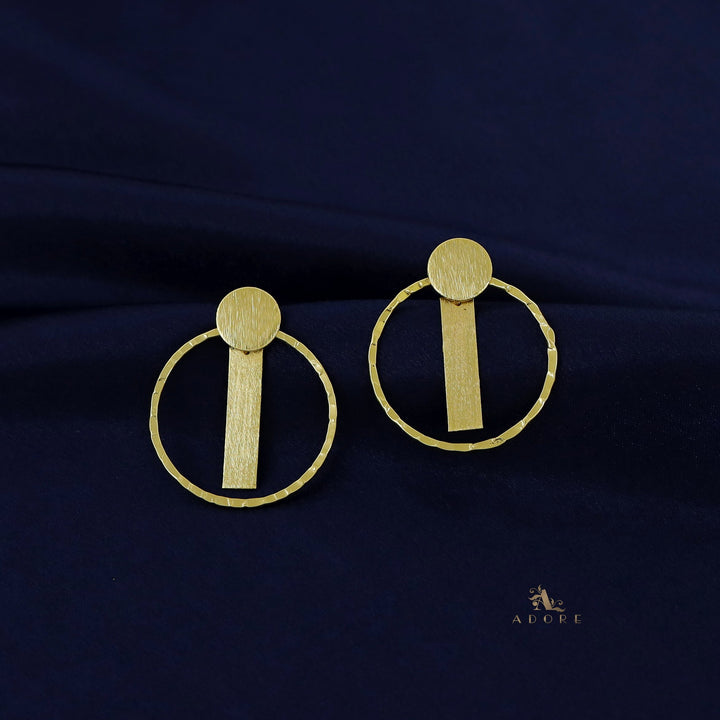 Lansana Hammered Round Dangler Earring