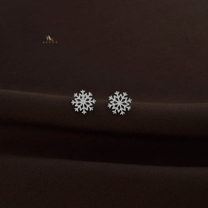 Silver Snow Flakes Earring - 925 Sterling Silver