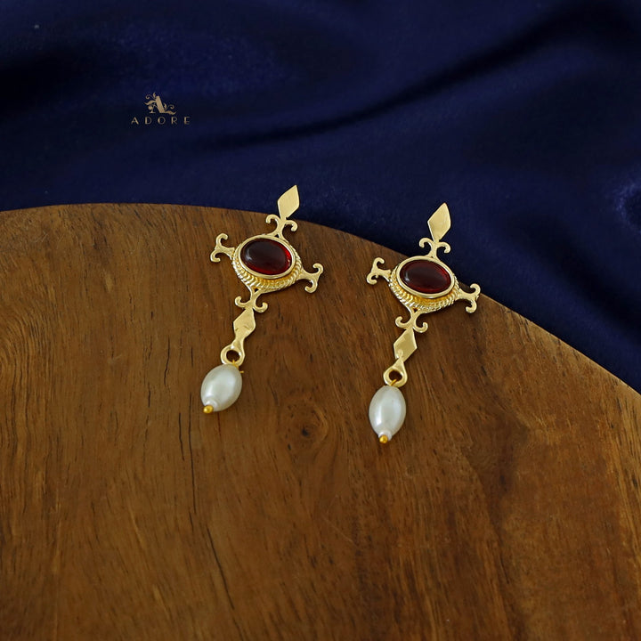 Tamzin Oval Pearl Earring