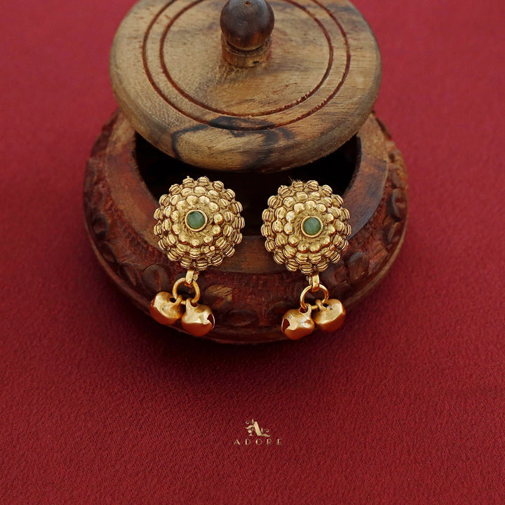 Narmada Ghungroo Short Neckpiece With Earring