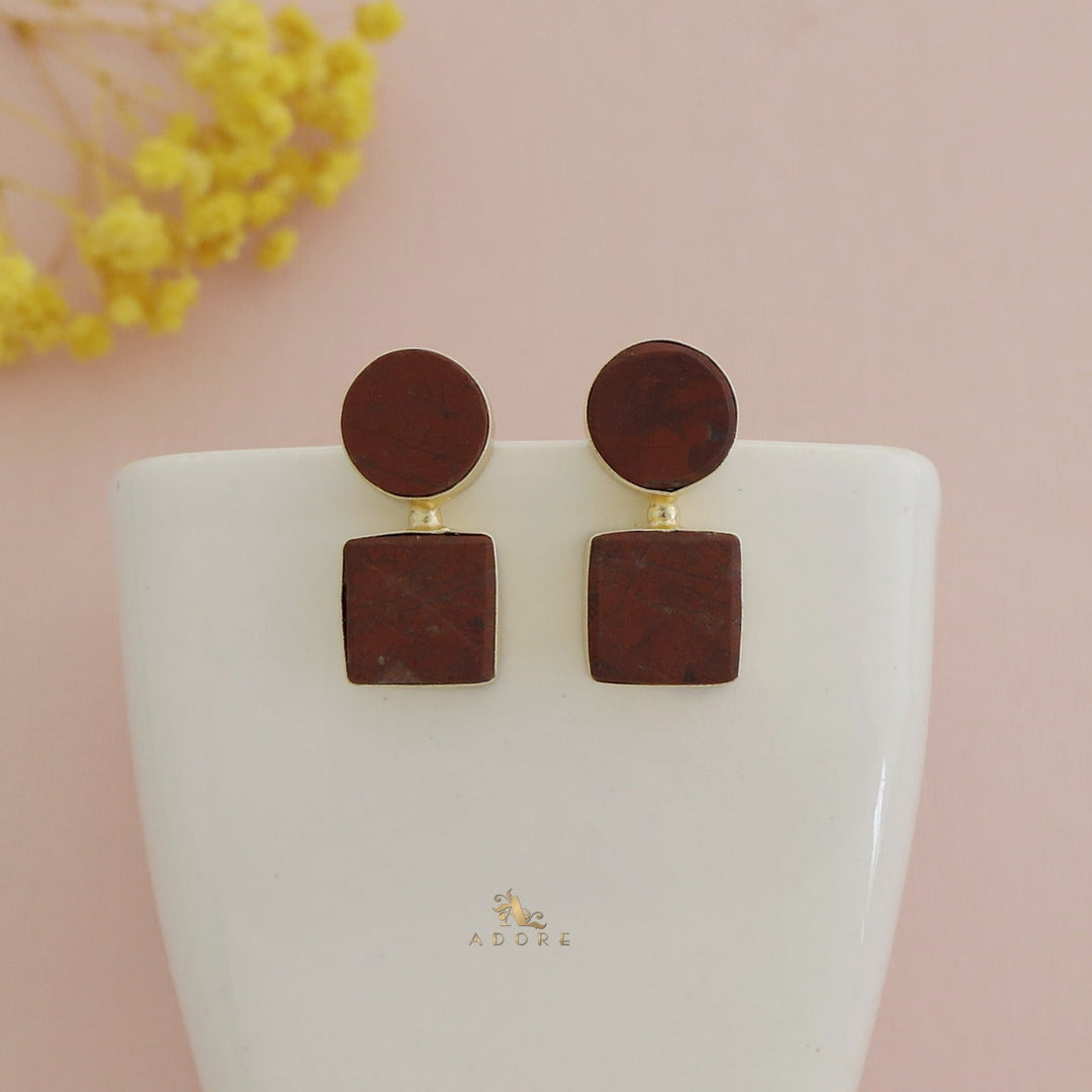 Round & Square Earring