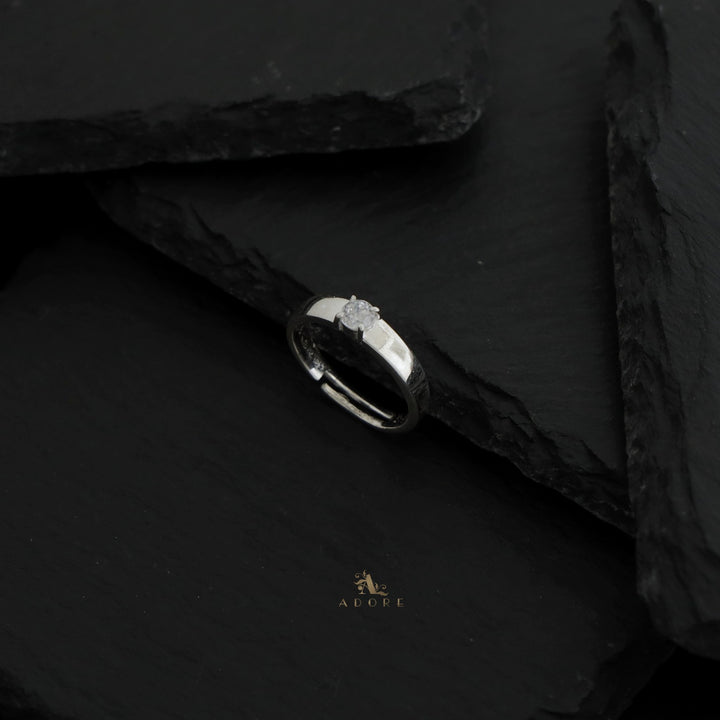 Silver Shiny Claw Ring (4mm) - 925 Sterling Silver