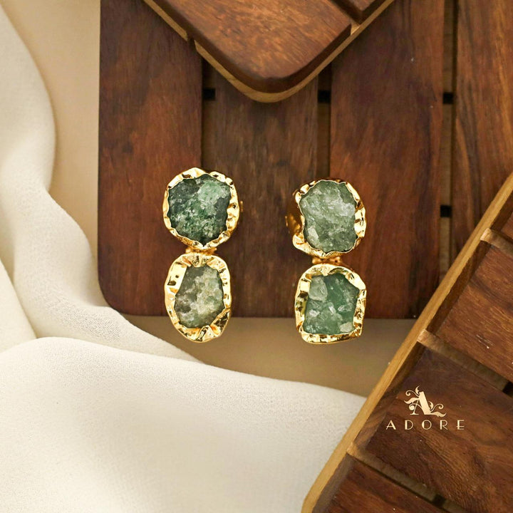 Ivona Dual Raw Stone Earring