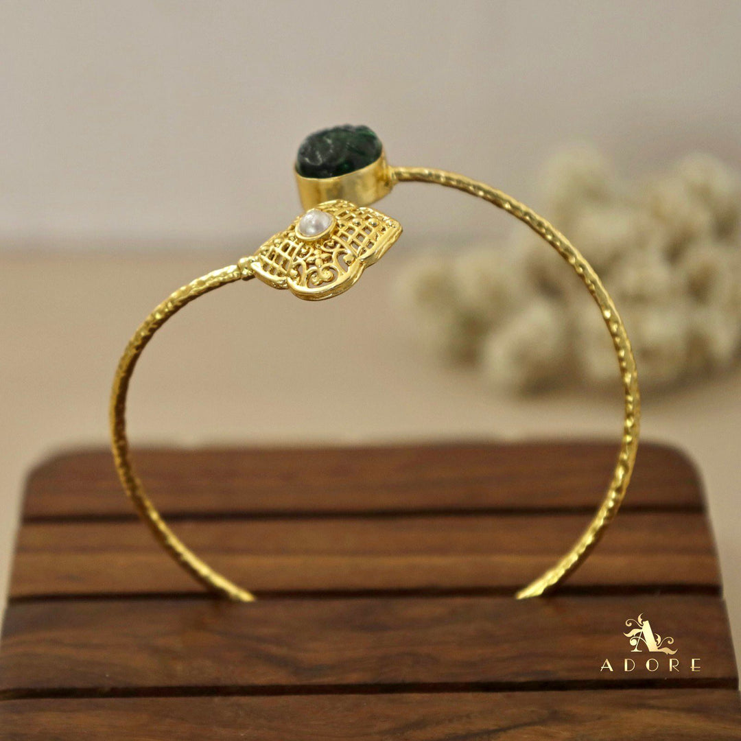 Mudra Textured Oval Bangle