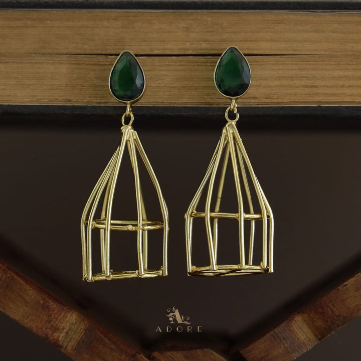 Golden Nest Glossy Drop Earring