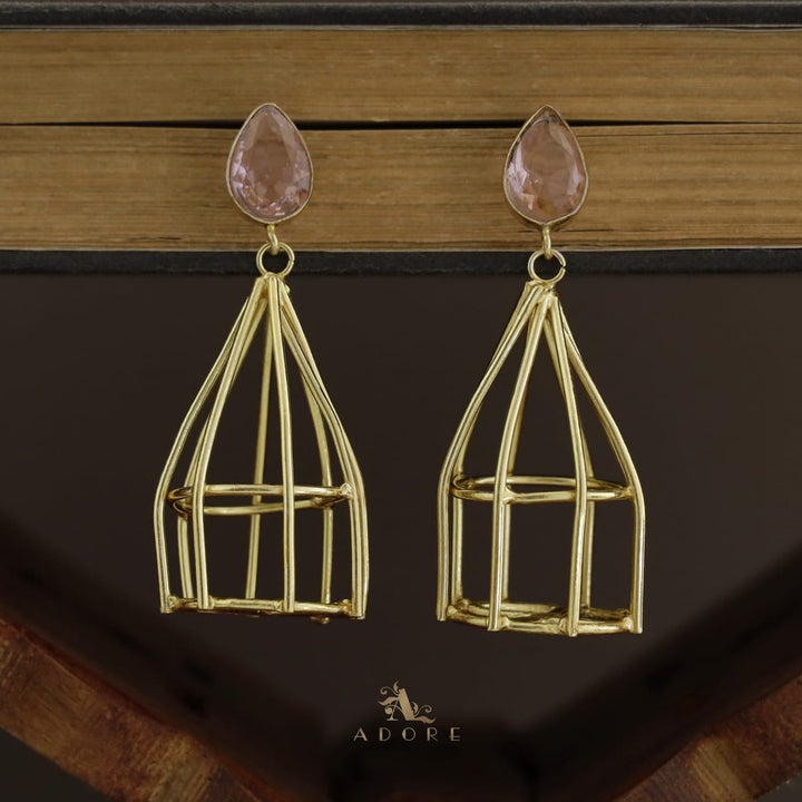 Golden Nest Glossy Drop Earring