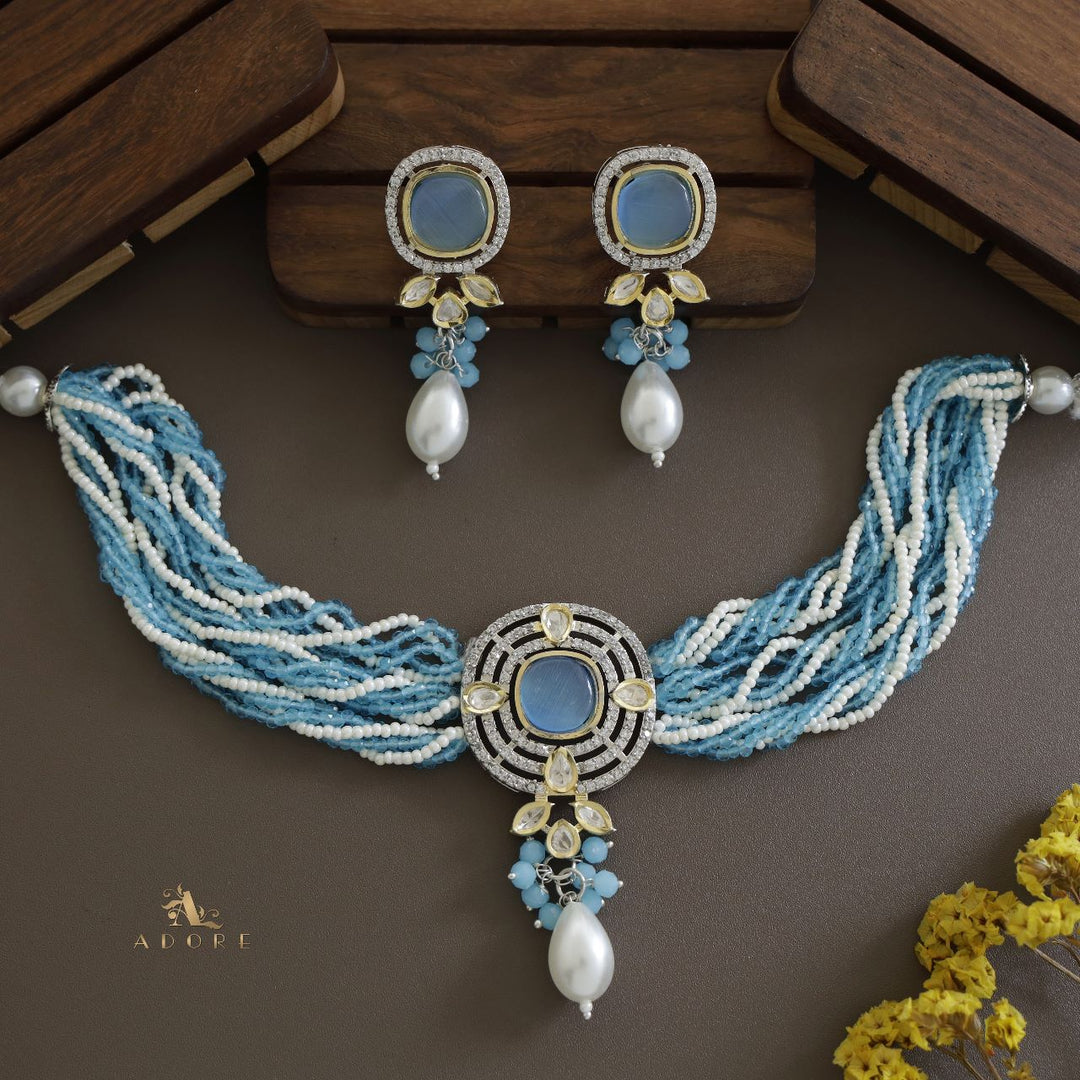 Vrindha Braided Choker With Earring