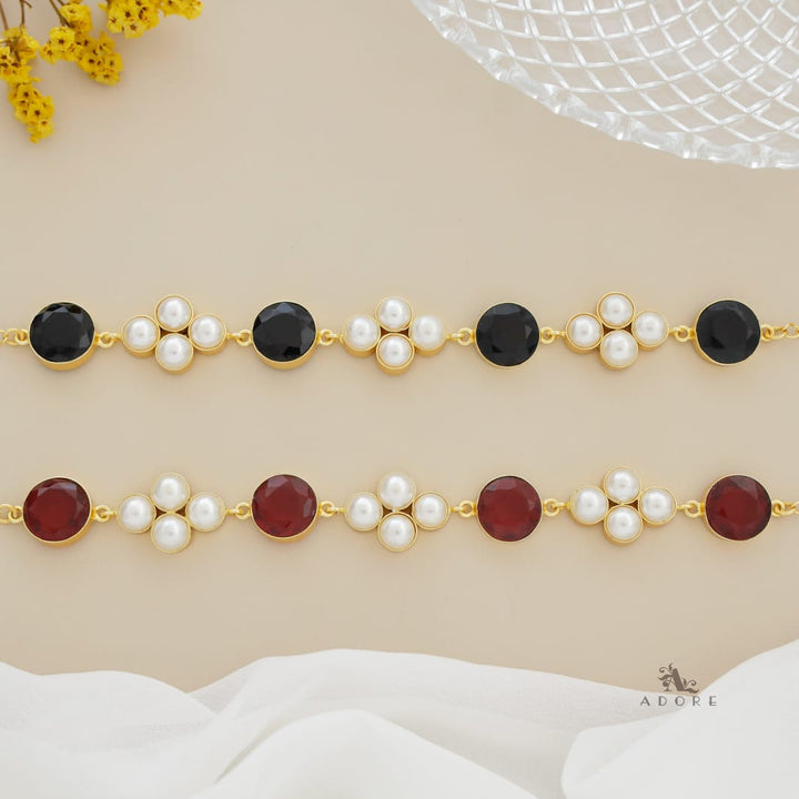 Hani Glossy Round Tetra Pearl Choker