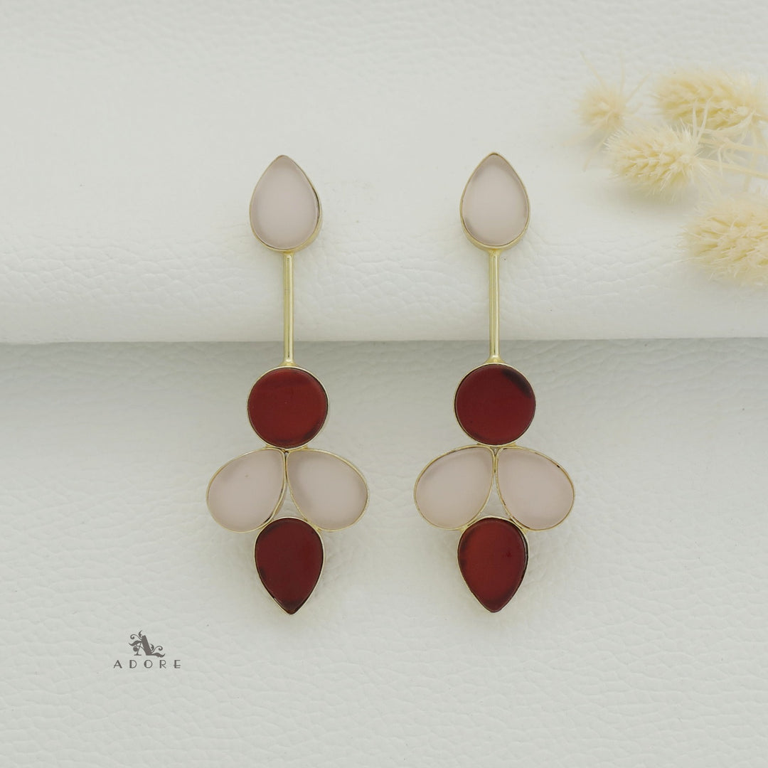 Multicolour Tannia Raw Stone Earring