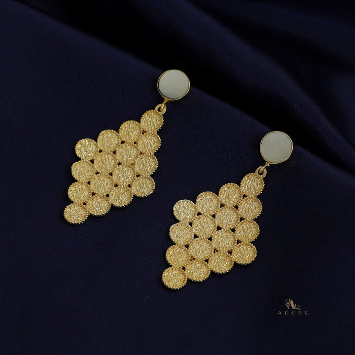 Golden Nixa Honey Comb Earring