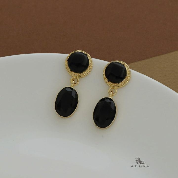 Rhosyn Round And Oval Glossy Earring