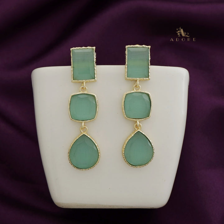 Drovia 3 Stone  Earring