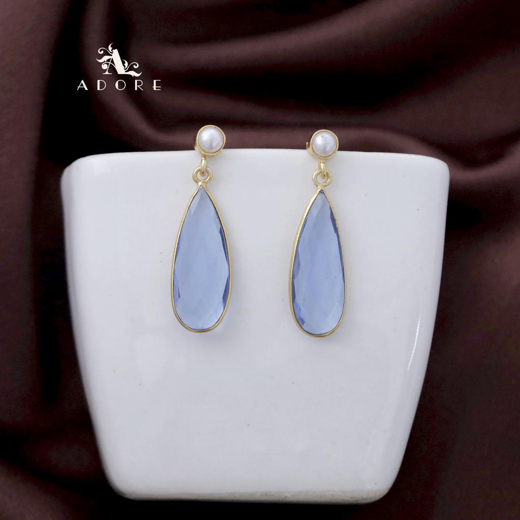 Pearly Long Glossy Drop Earring