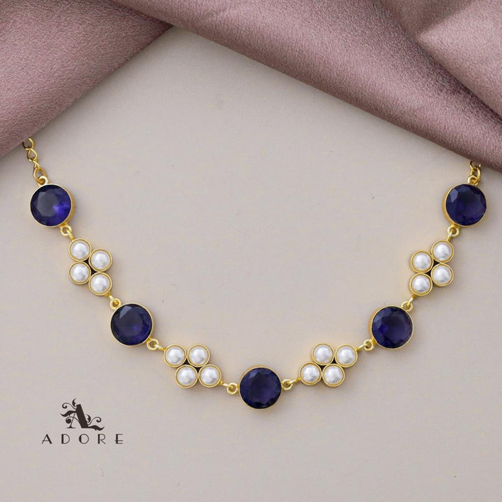 Hani Glossy Round Tetra Pearl Choker