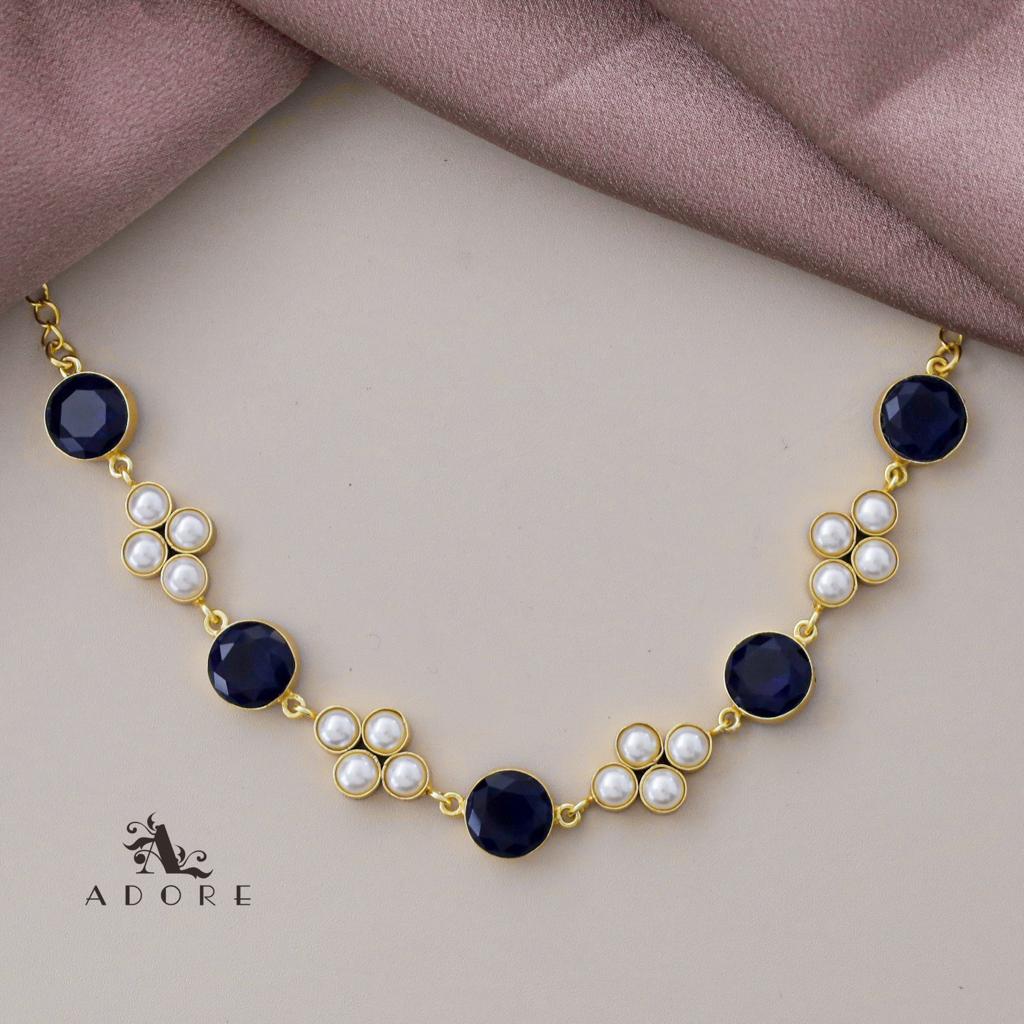 Hani Glossy Round Tetra Pearl Choker