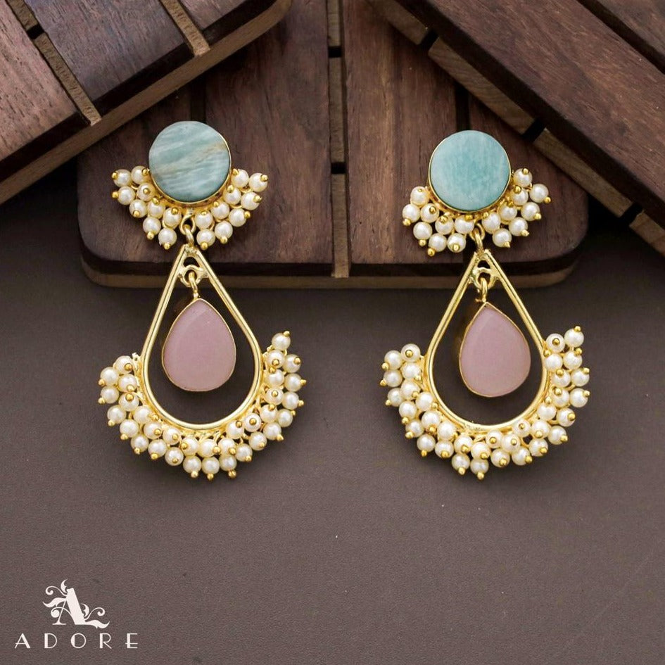 Adore - Raw Stone Angelic Earrings (Colour Options)