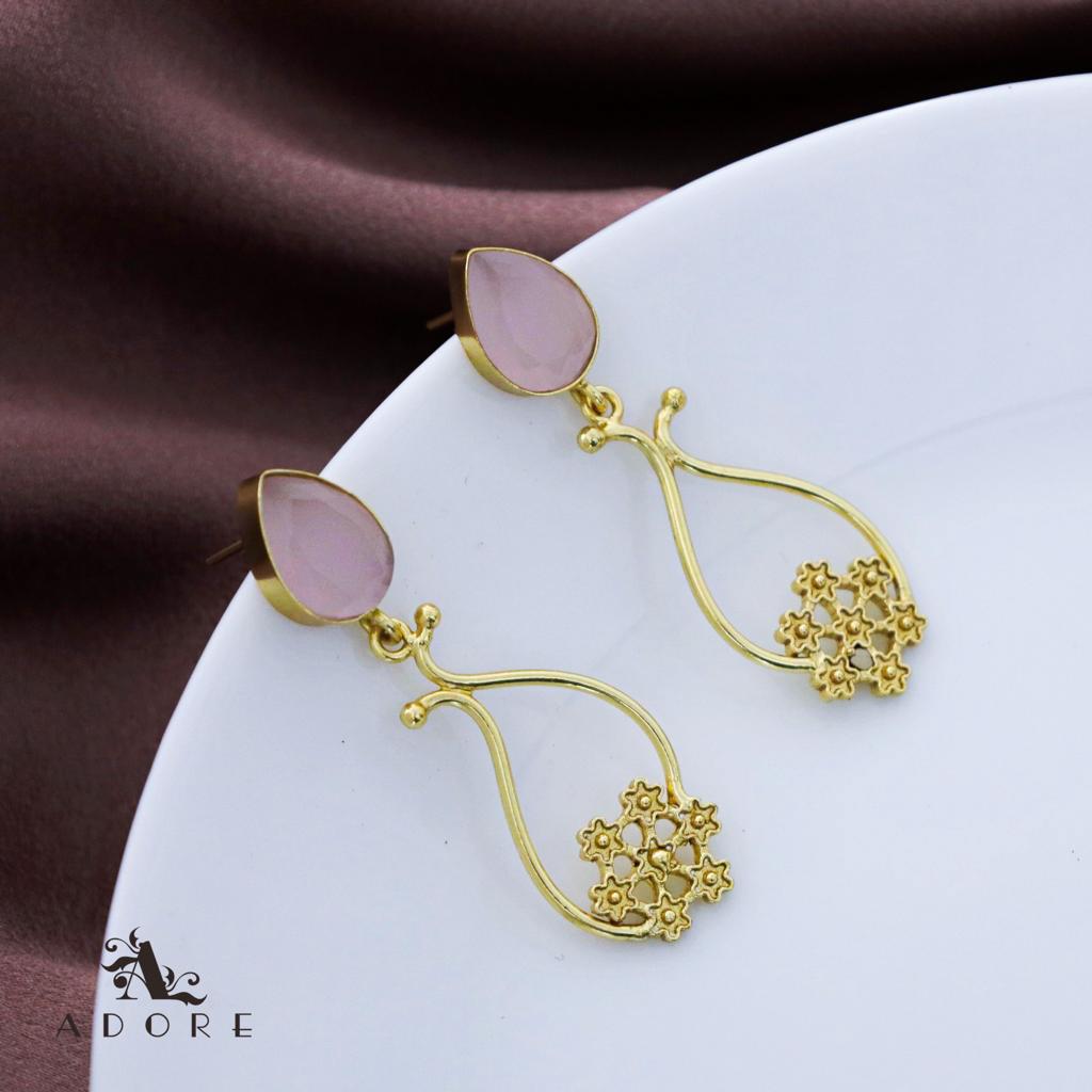 Glossy Drop Curvy Snowy Earring