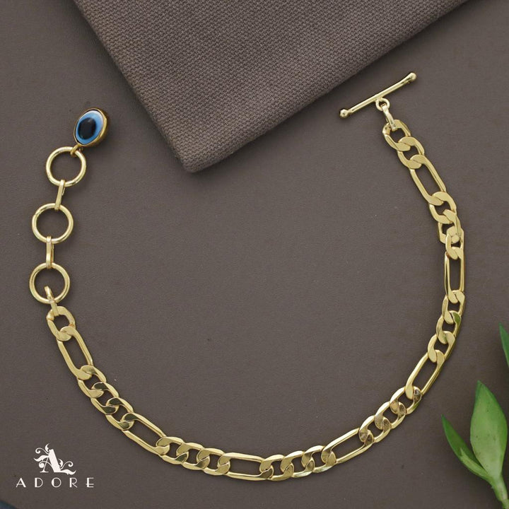 Evil Eye Golden Chain Anklet (Single Piece)