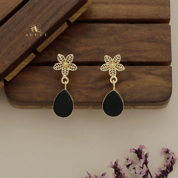 Raw Stone Pavani Flower Drop Earring