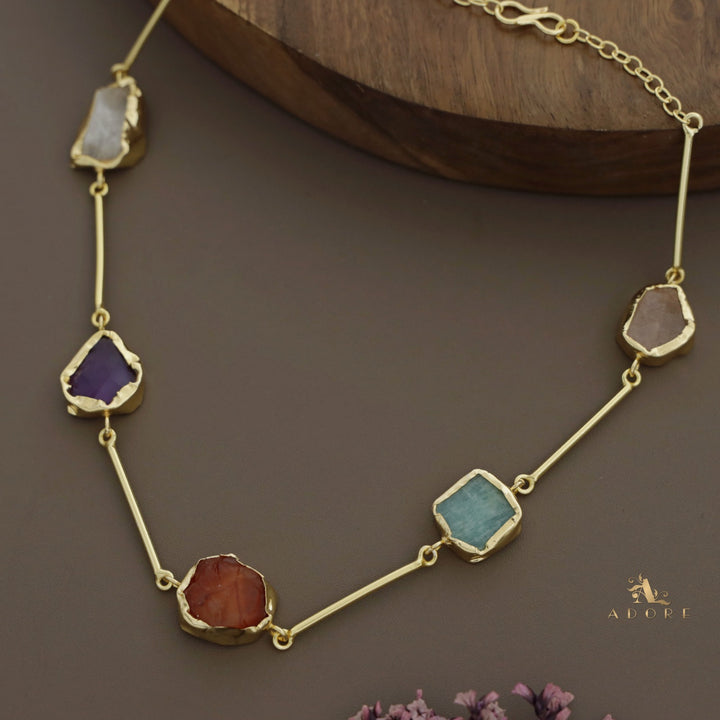 Nehal Raw Stone Short Neckpiece